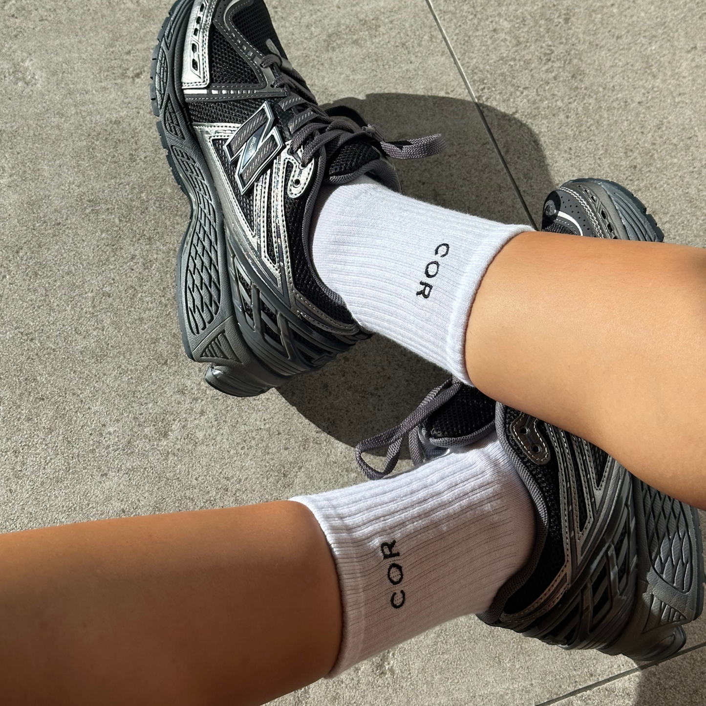 Core Grip Socks - White