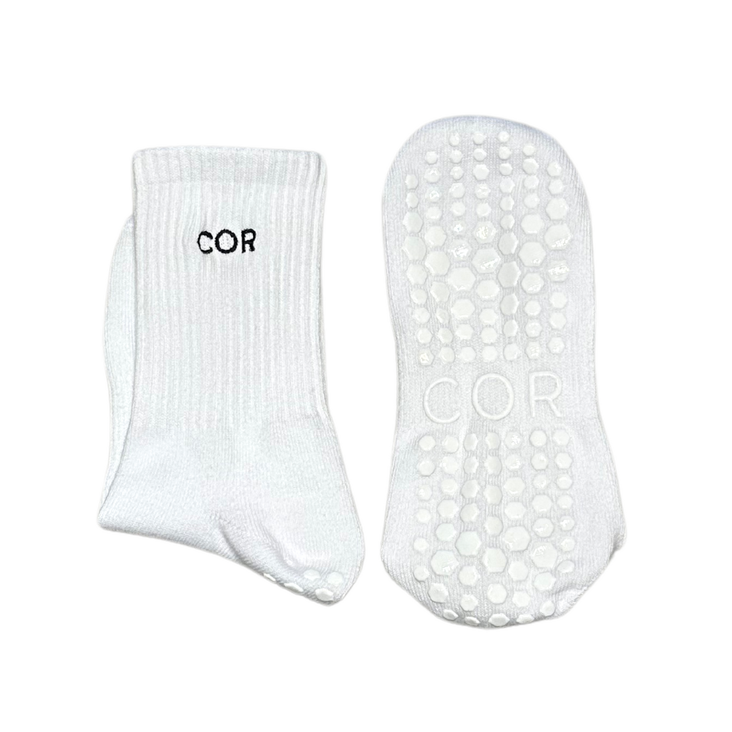 Core Grip Socks - White